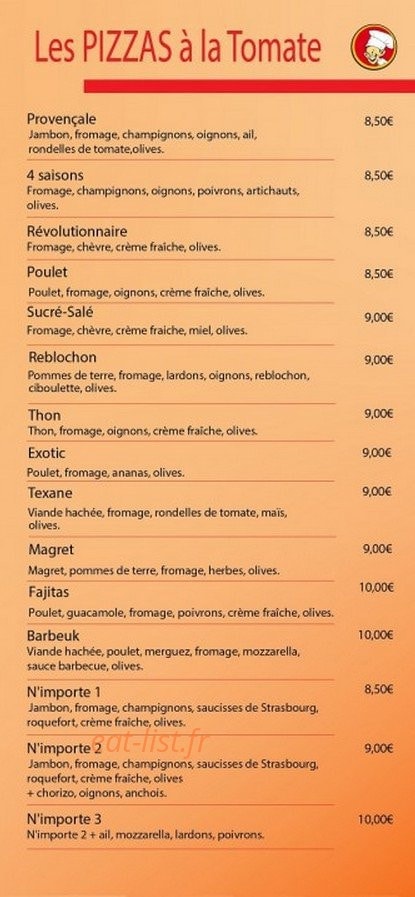 Gibus pizza — carte page 4