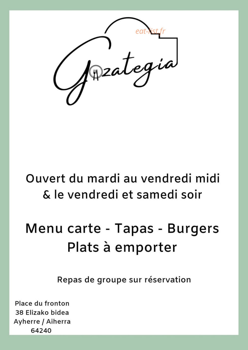 Gozategia — carte page 1