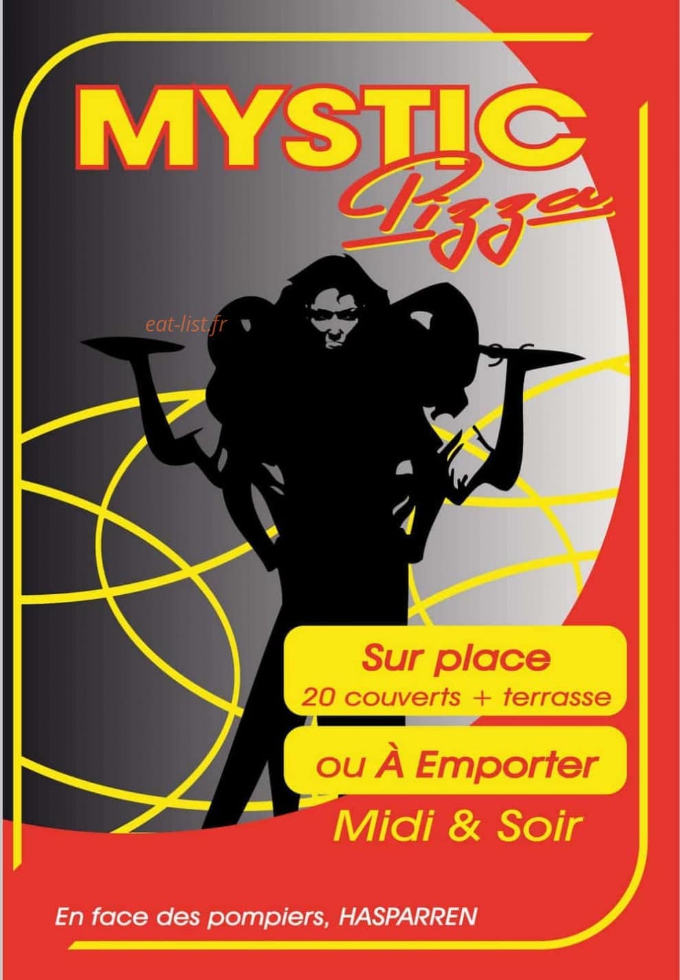 Mystic Pizza — carte page 1