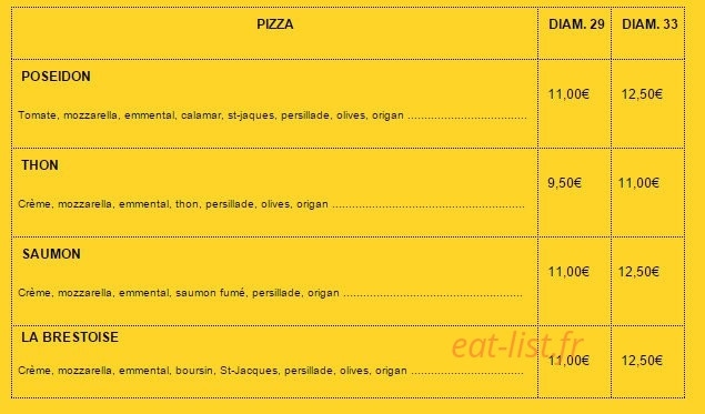 Pizzas Pat — carte page 4