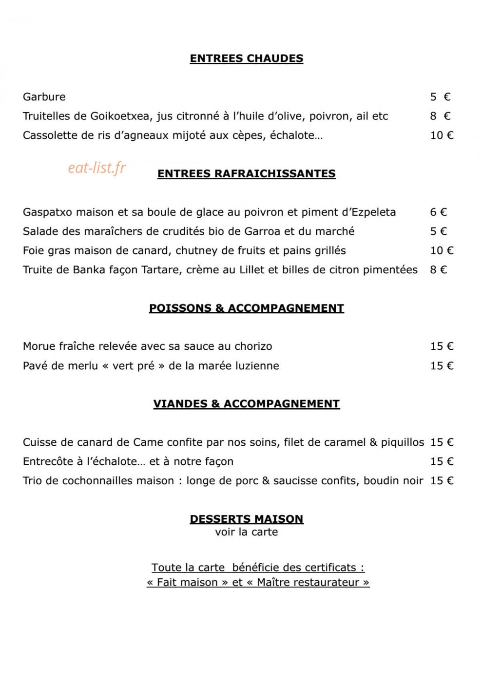 Etchebarne — carte page 1
