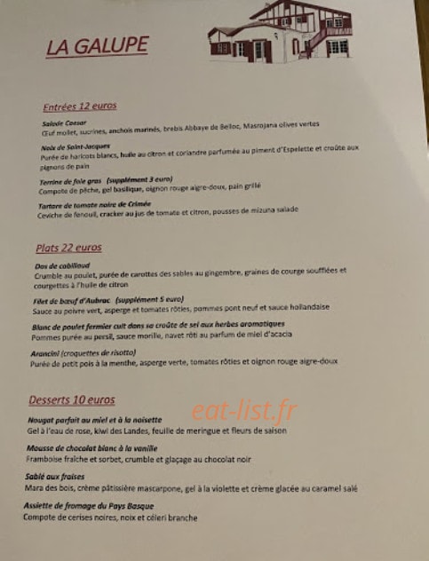 La Galupe — carte page 3