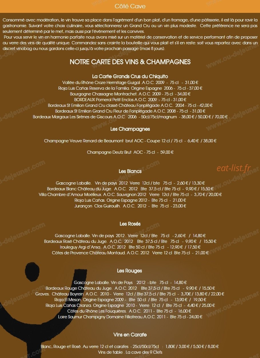Brasserie le Chiquito — carte page 6