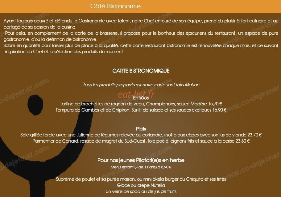 Brasserie le Chiquito — carte page 5