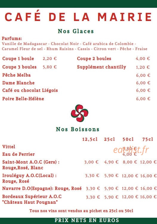 Café de la Mairie — carte page 4