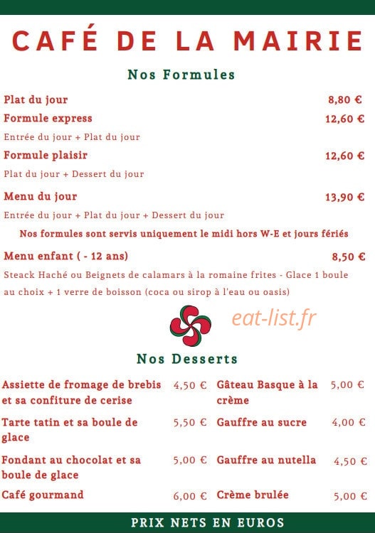 Café de la Mairie — carte page 3