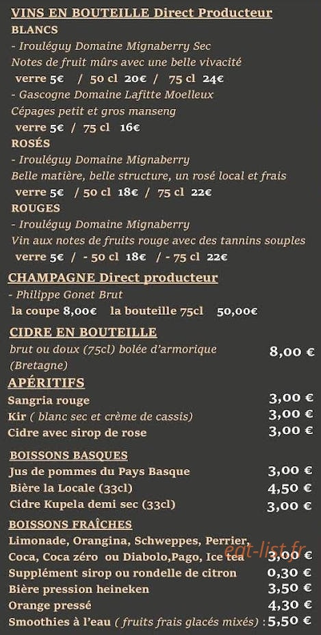La Petite Pause — carte page 2