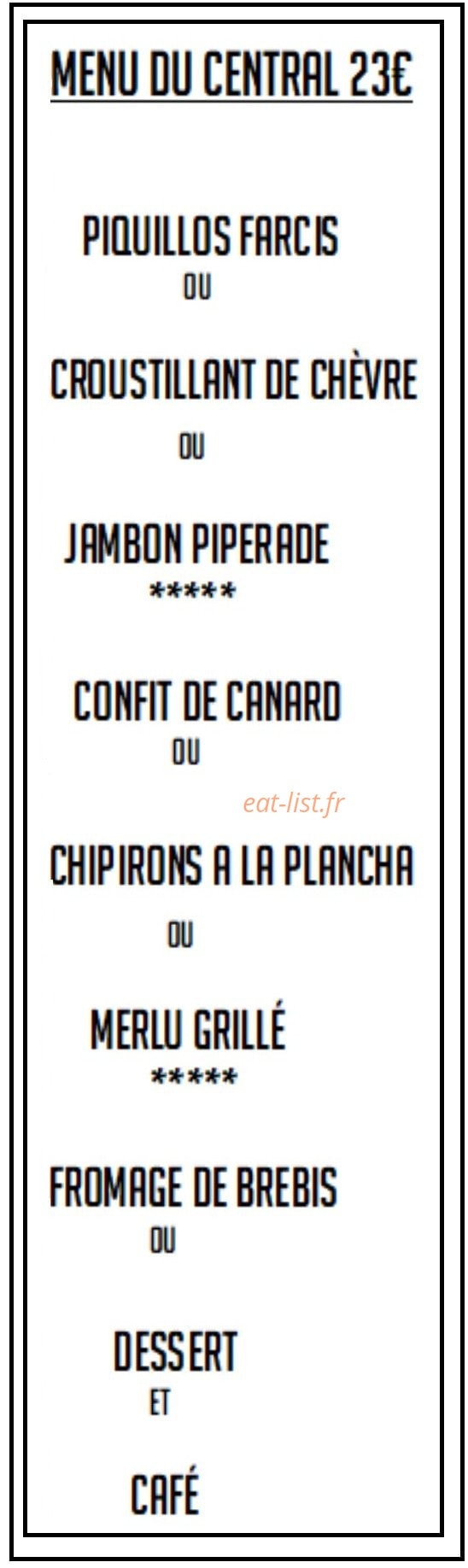 Le Central — carte page 7
