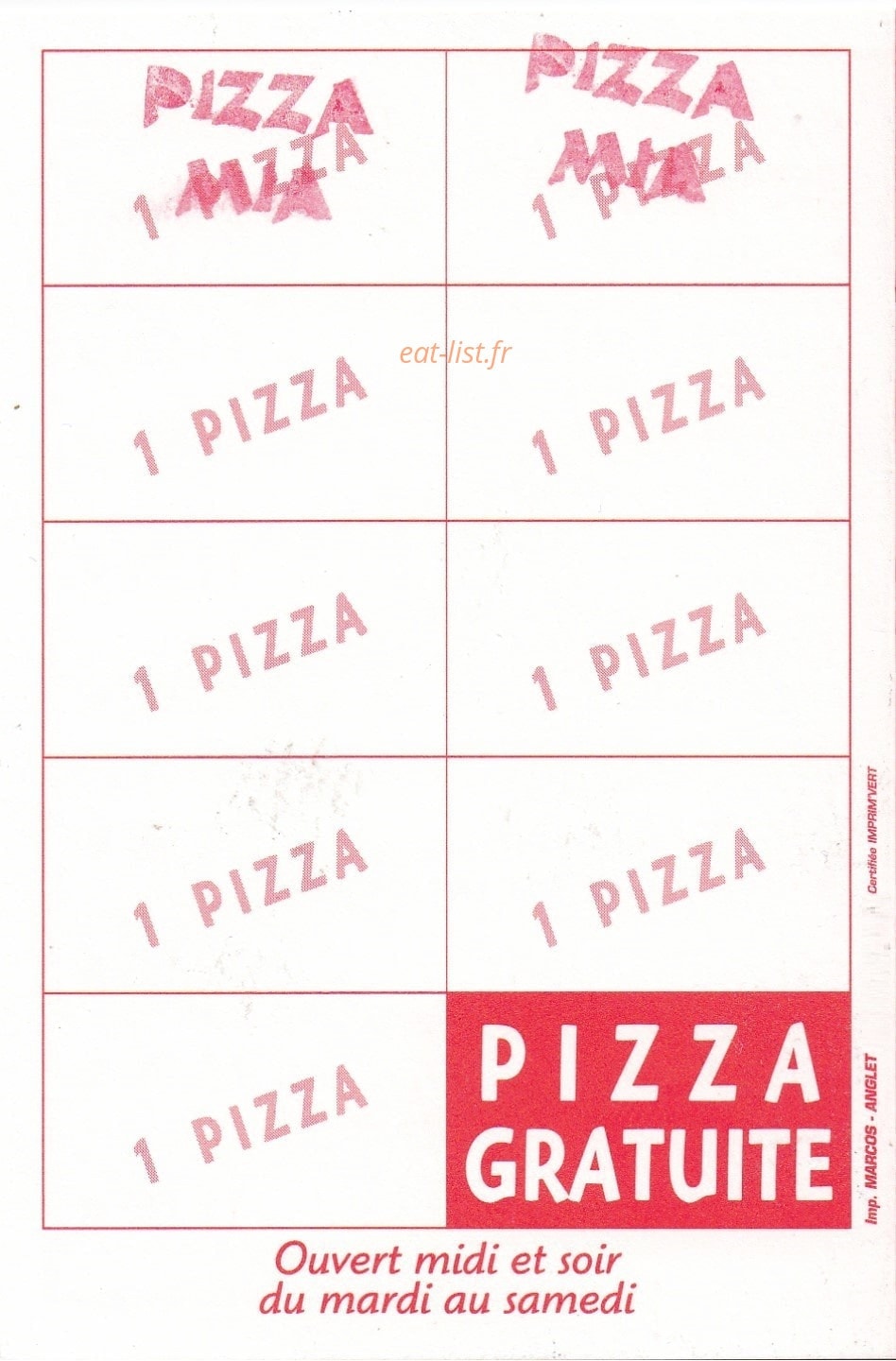 Pizza Mia — carte page 4