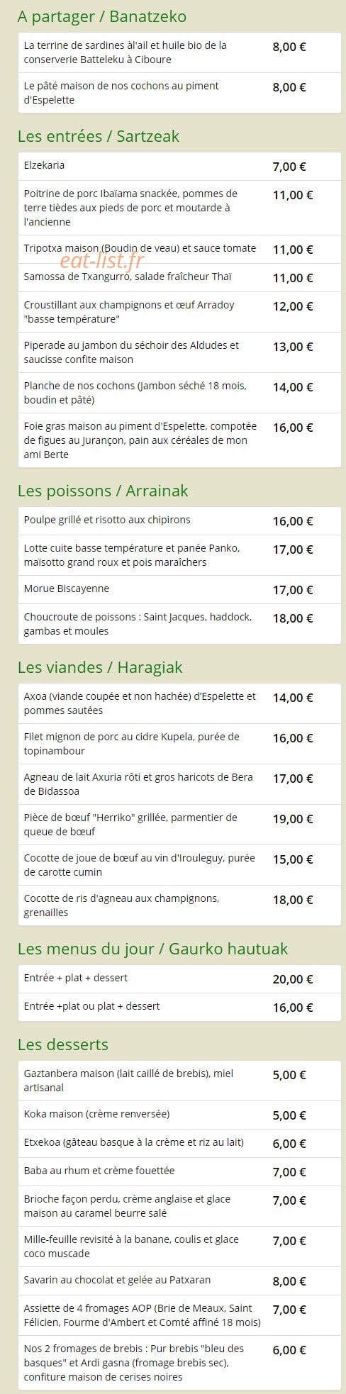 Euzkadi — carte page 2