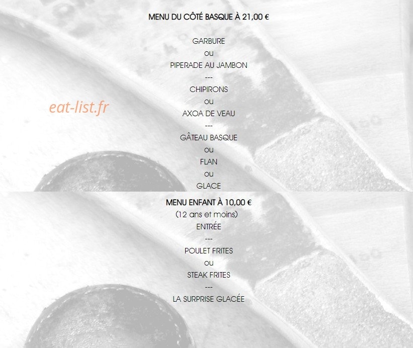 Le Trinquet — carte page 1