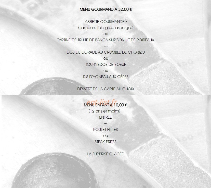 Le Trinquet — carte page 2