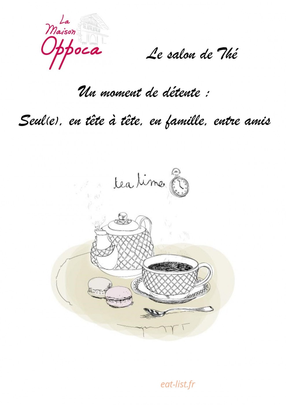 La Maison Oppoca — carte page 1