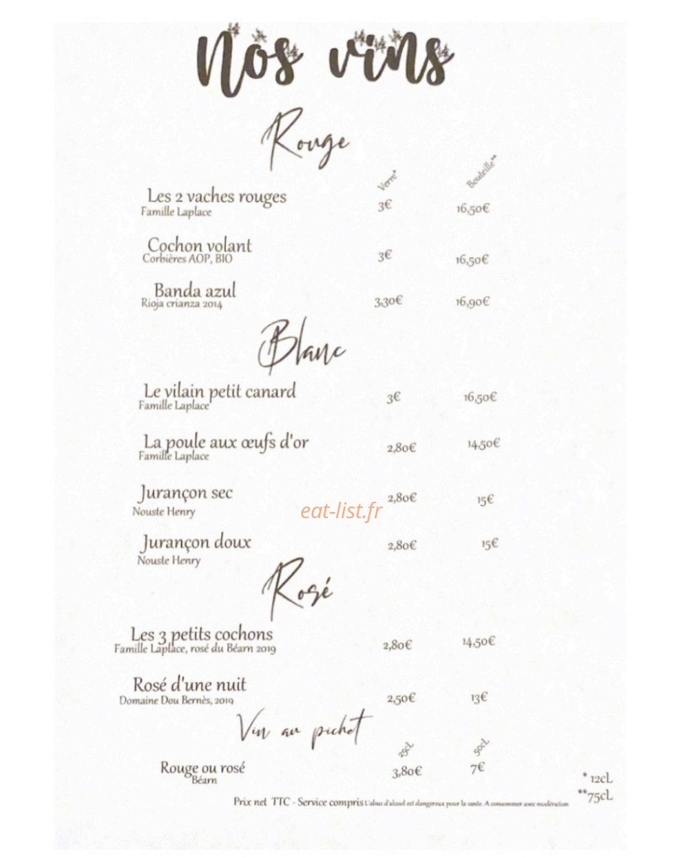 Au petit bonheur — carte page 3