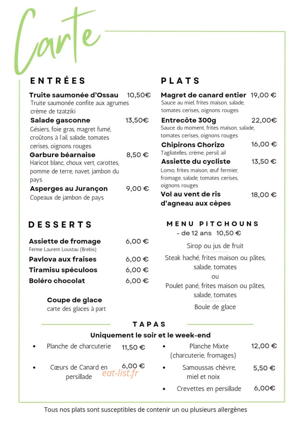 La table de l'Europe — carte page 1