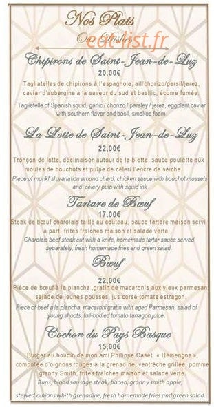 L'Atrium — carte page 2