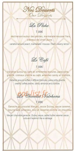 L'Atrium — carte page 3