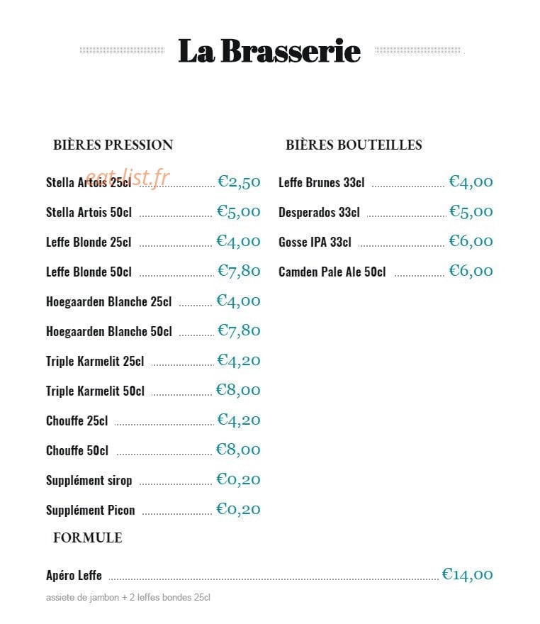 Le Chalet — carte page 3