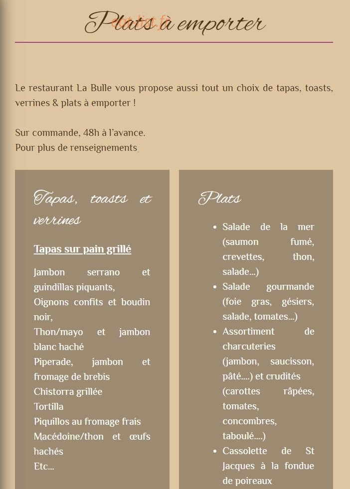 La Bulle — carte page 6