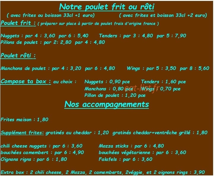 Burger's & Soul Food — carte page 2