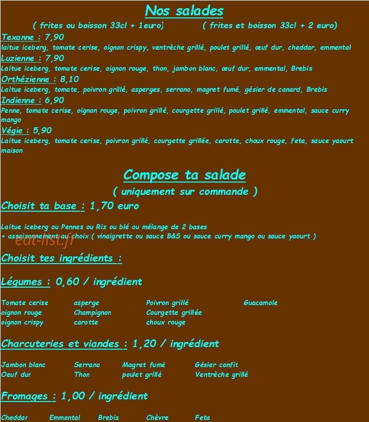 Burger's & Soul Food — carte page 4