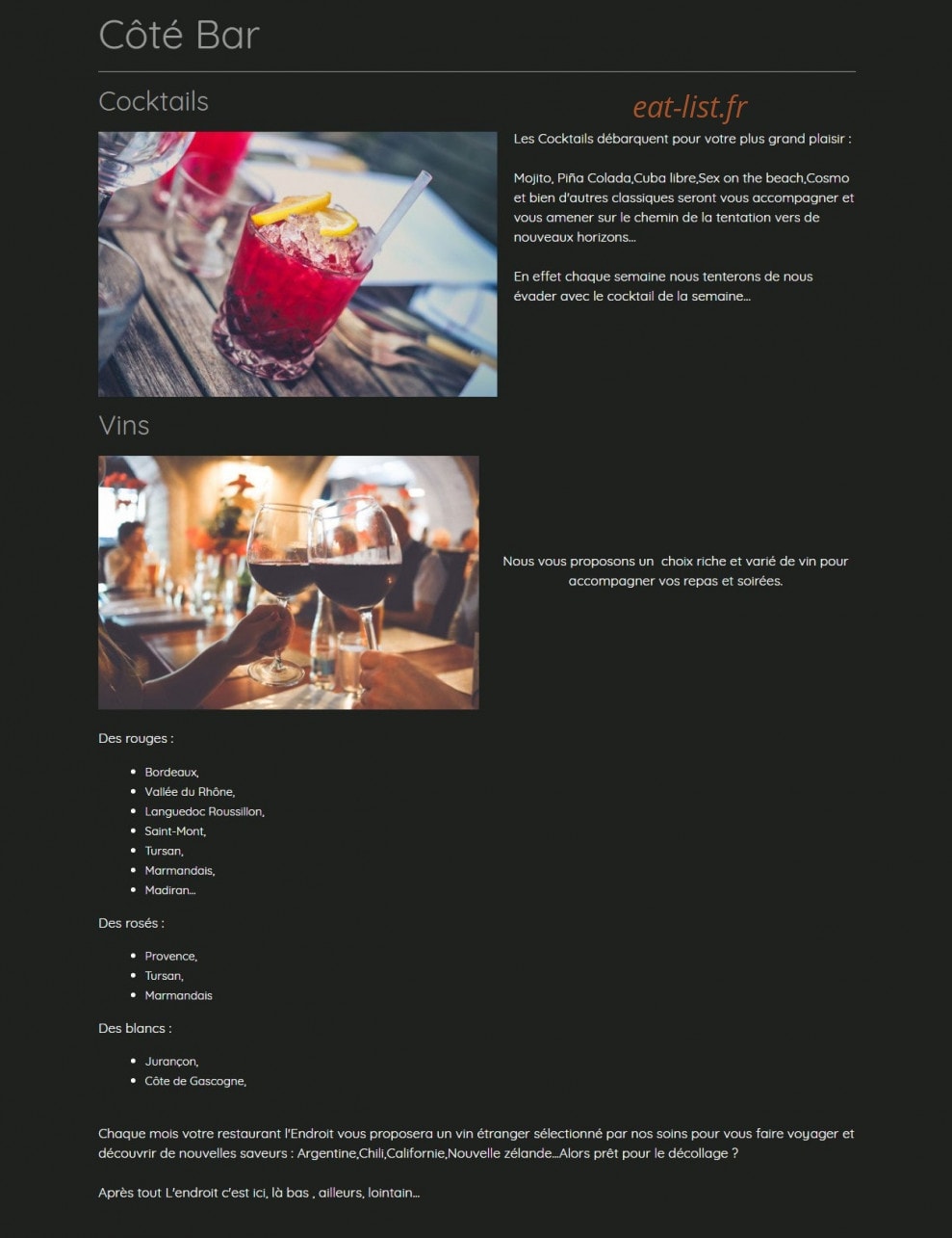 L'Endroit — carte page 2