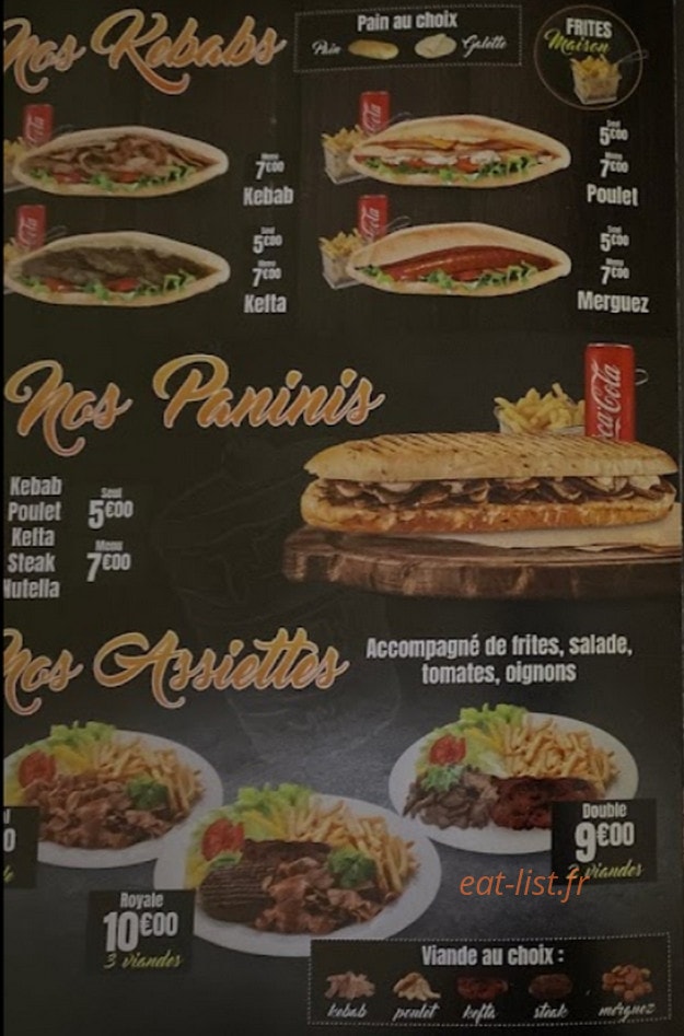 L'oriental Kebab — carte page 3