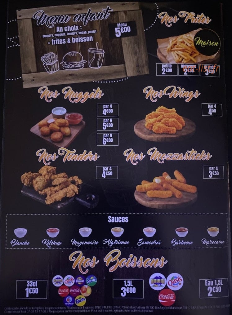 L'oriental Kebab — carte page 4