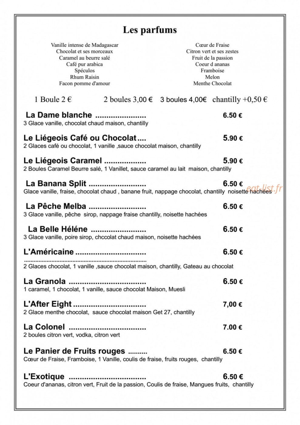 Le Bistro d'Albret — carte page 5