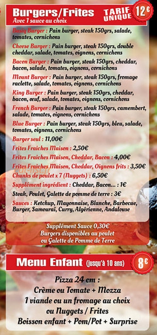 Milana'pizza — carte page 4