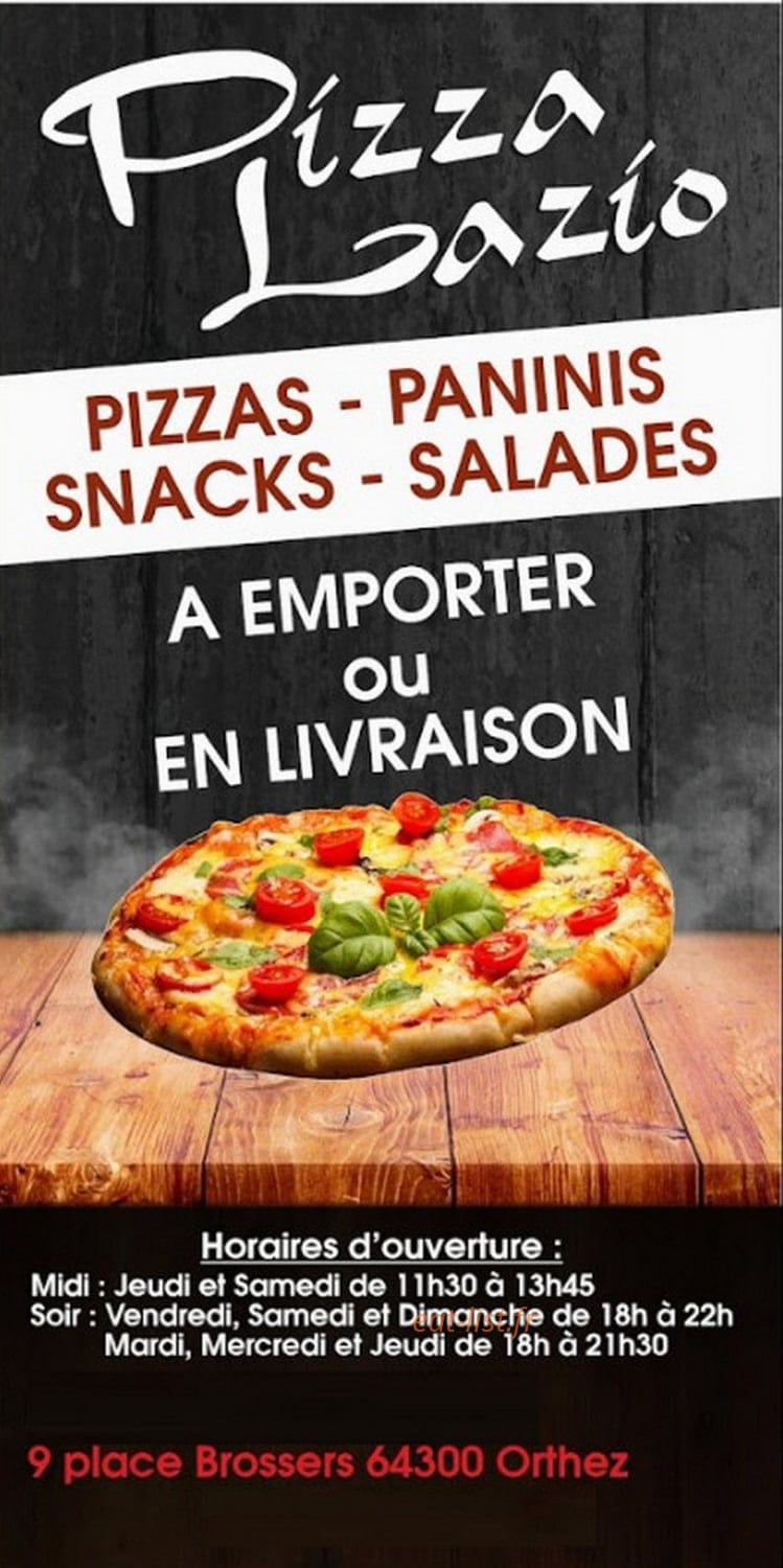 Pizza Lazio — carte page 1