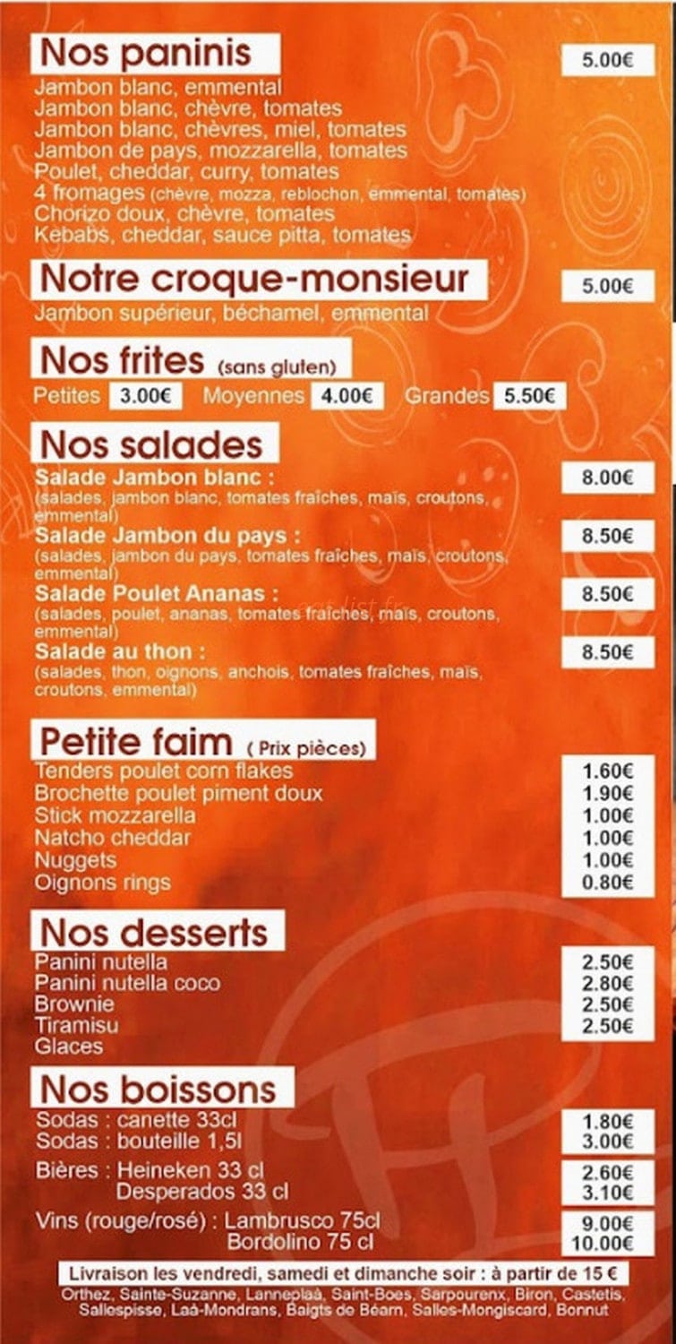 Pizza Lazio — carte page 4