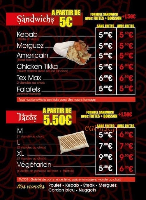 Spicy — carte page 3