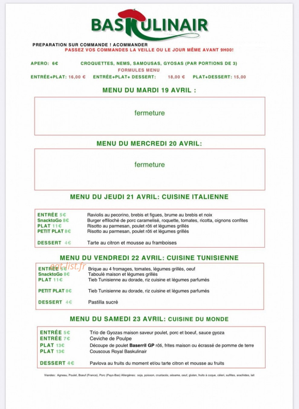 Baskulinair — carte page 1