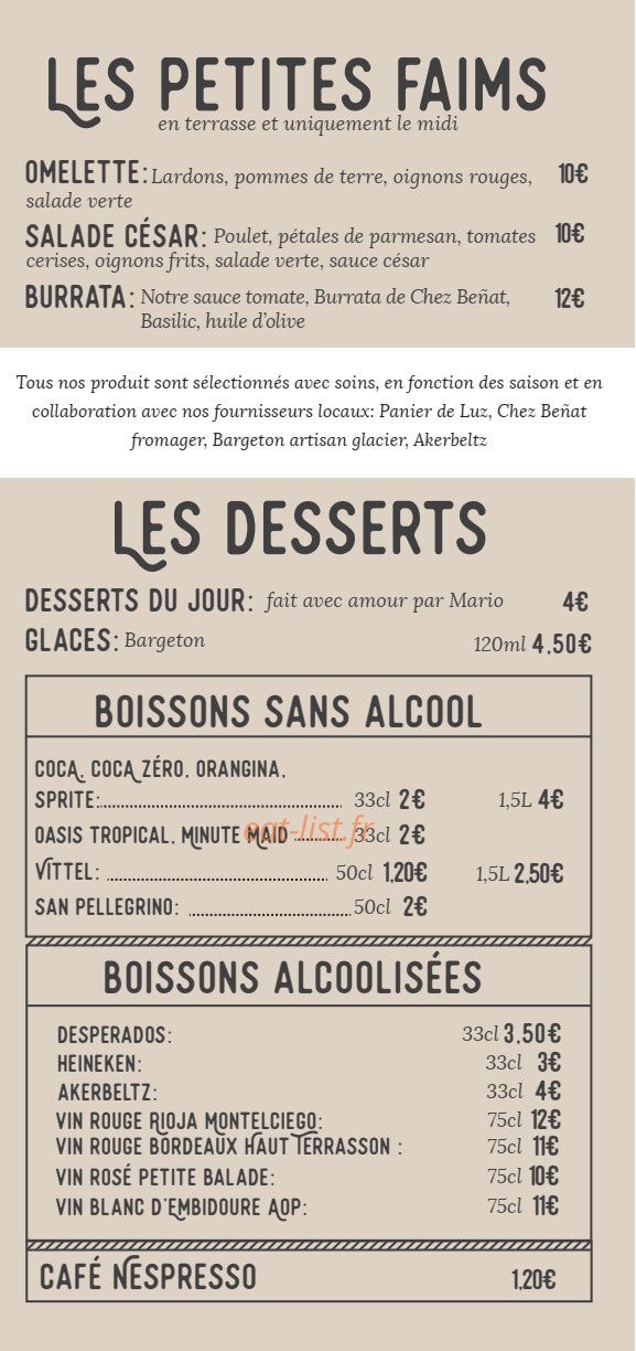 Entre nous — carte page 3