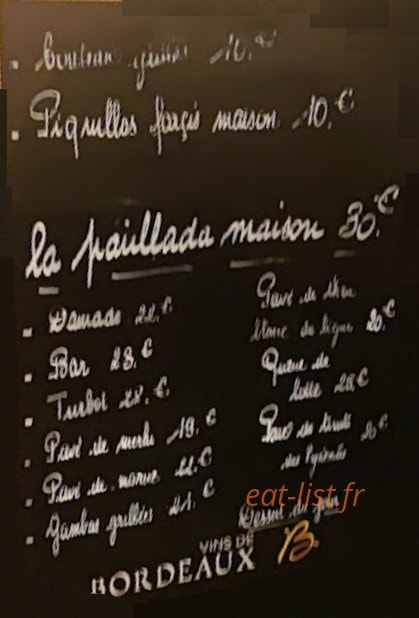 La Mariposa — carte page 1