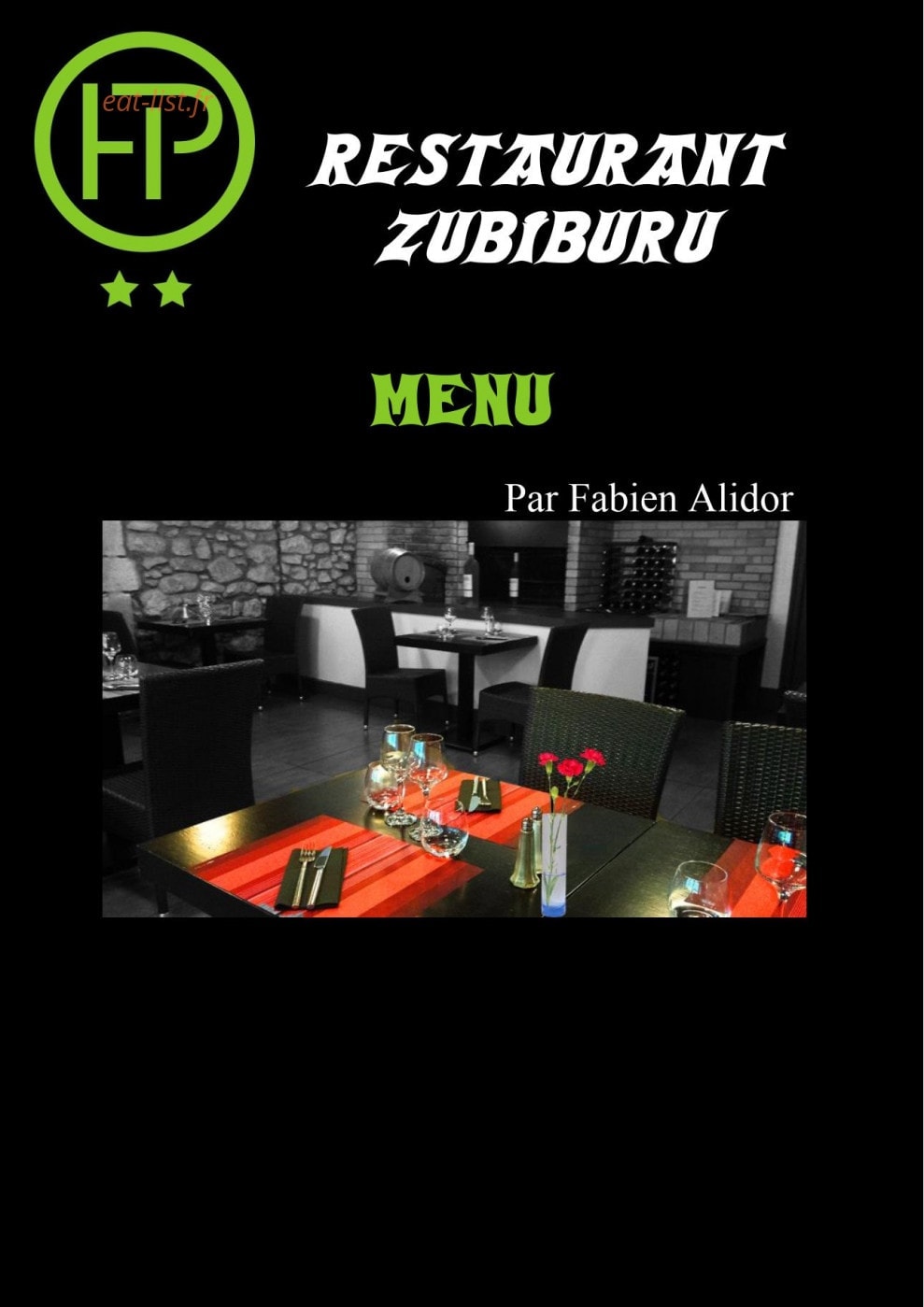 Zubiburu — carte page 1