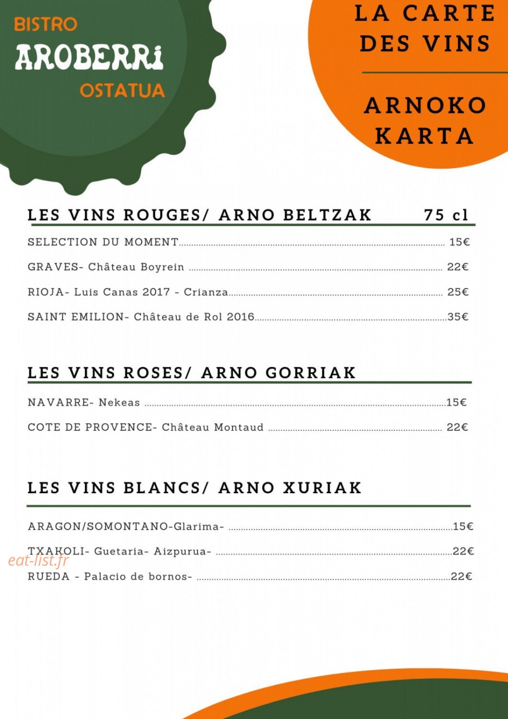 Aroberri — carte page 2