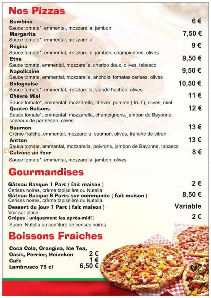 La Pizz'ica Salentina — carte page 2