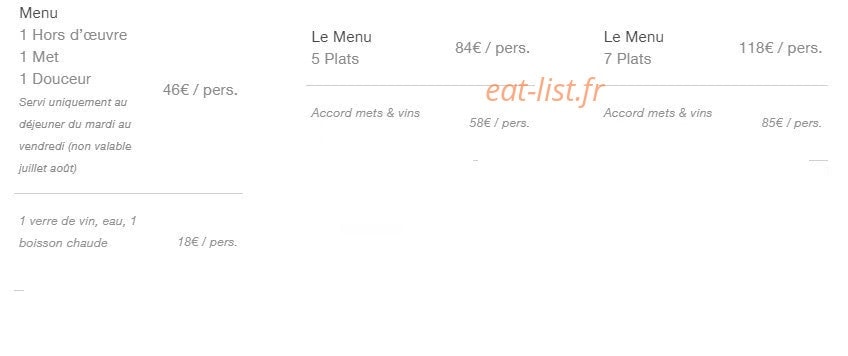 La Table de l'Auberge Basque — carte page 4