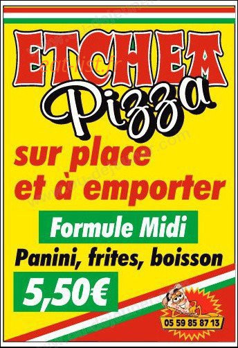 Pizza etchea — carte page 1