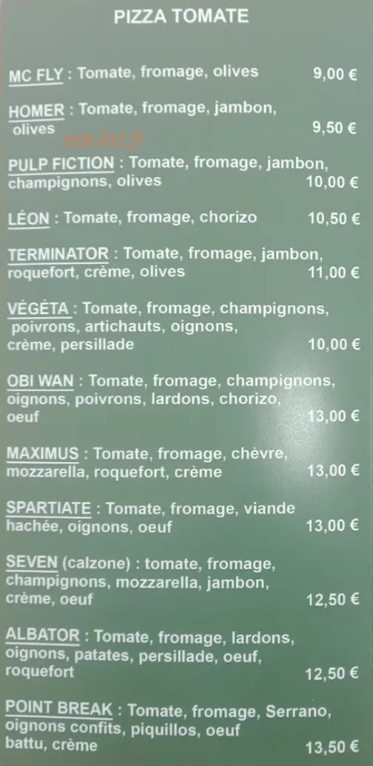 Sur le pouce — carte page 1