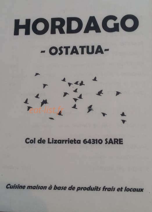 Hordago — carte page 1