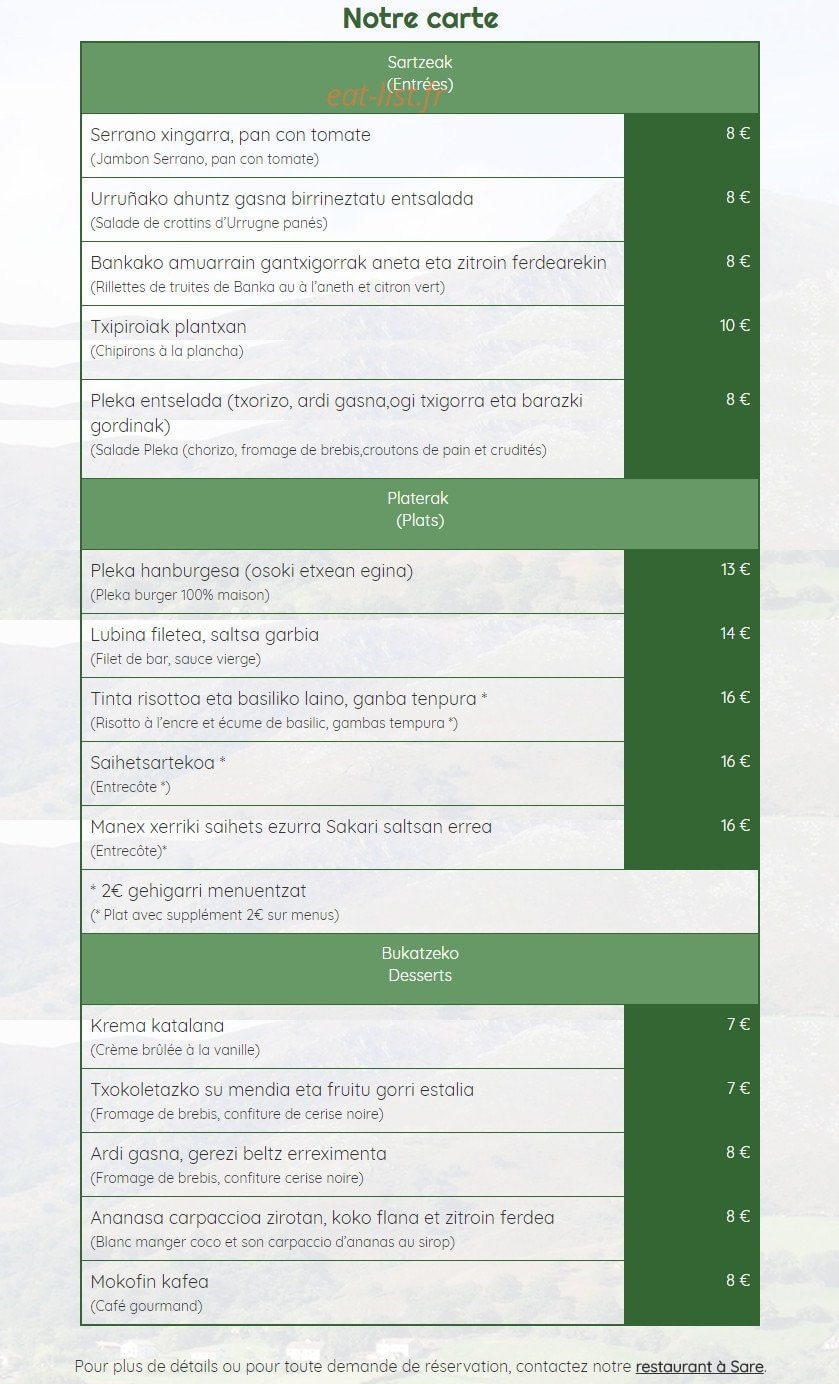 Trinquet Pleka — carte page 2