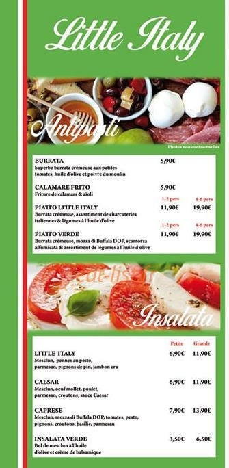 Little Italy — carte page 1
