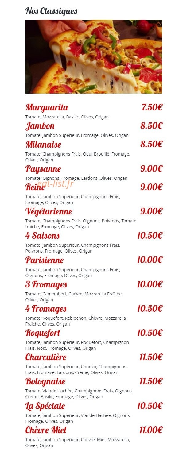 Chez Wil — carte page 1