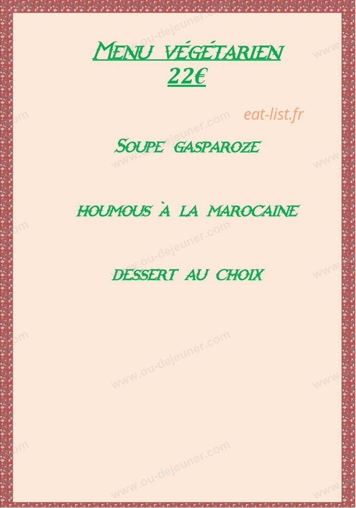 Restaurant de la Tour — carte page 4