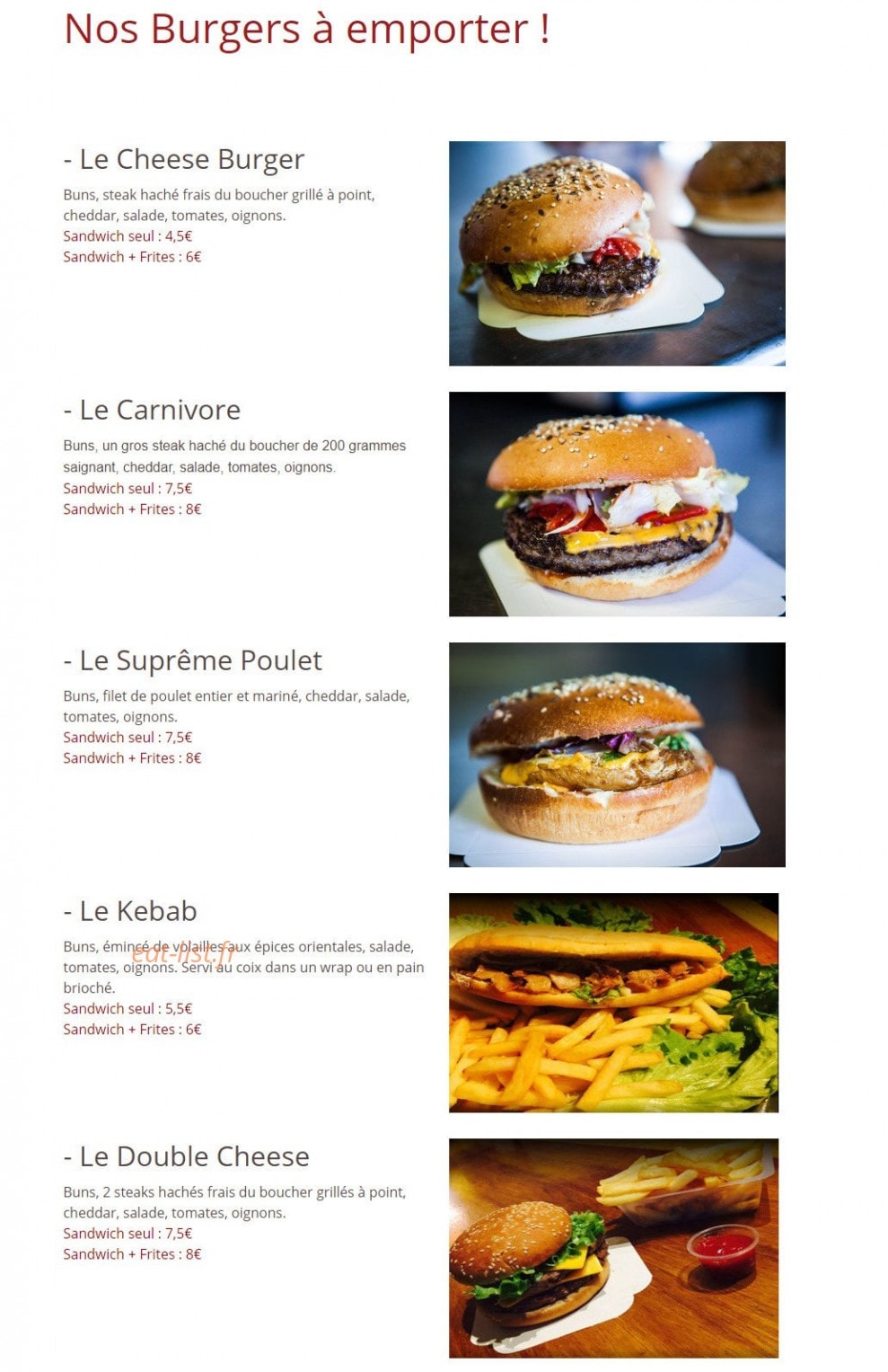 Le Cabanon — carte page 5
