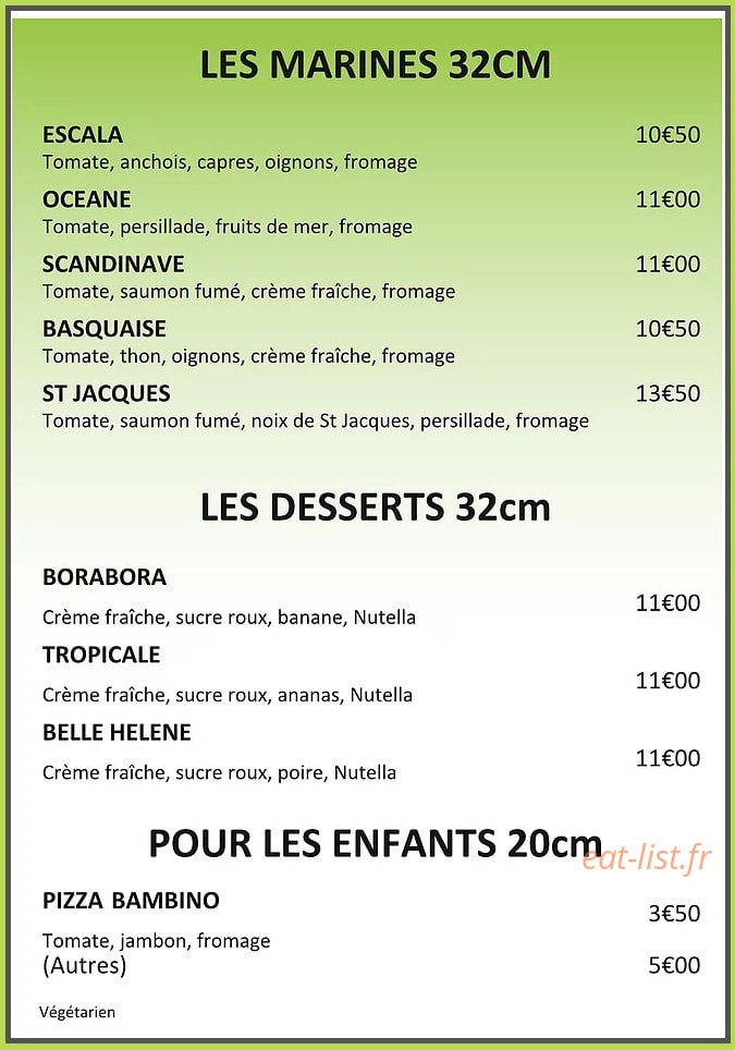 Pizz'adhoc — carte page 3