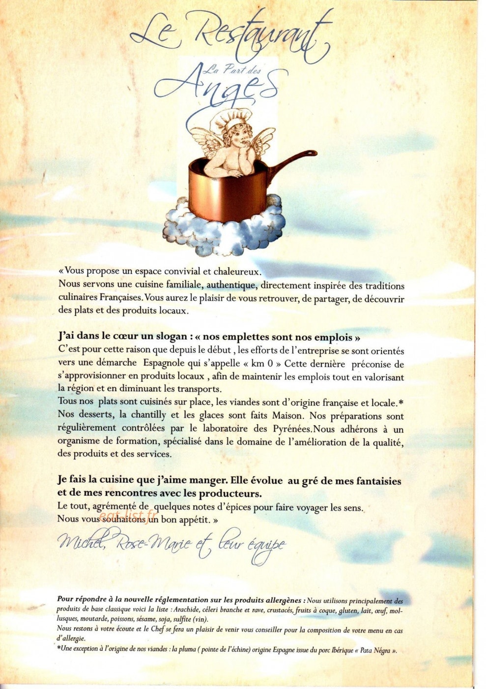 La part des anges — carte page 6